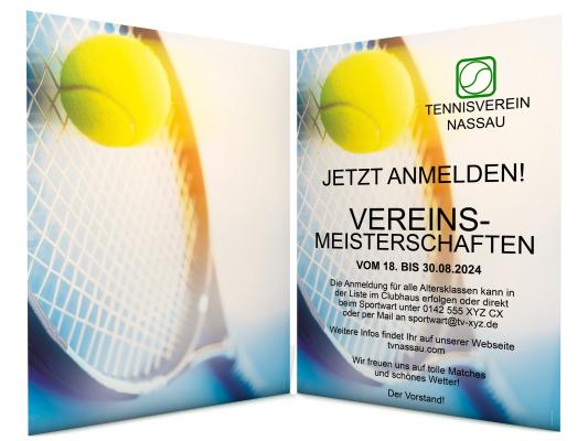 Plakat-Papier DIN A3 "Tennis" für innen und außen